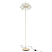 J-Line Voetlamp Led goud metaal/glas doorschijnend-Vloerlampen-J-Line