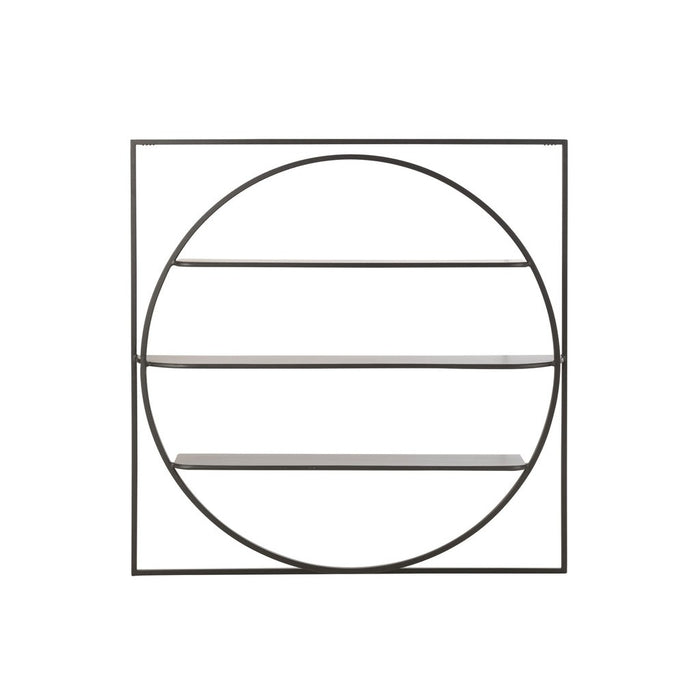 J-Line Wandrek News metaal zwart-Wandplanken-J-Line