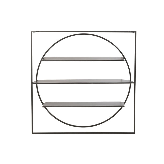 J-Line Wandrek News metaal zwart-Wandplanken-J-Line