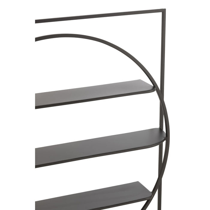 J-Line Wandrek News metaal zwart-Wandplanken-J-Line