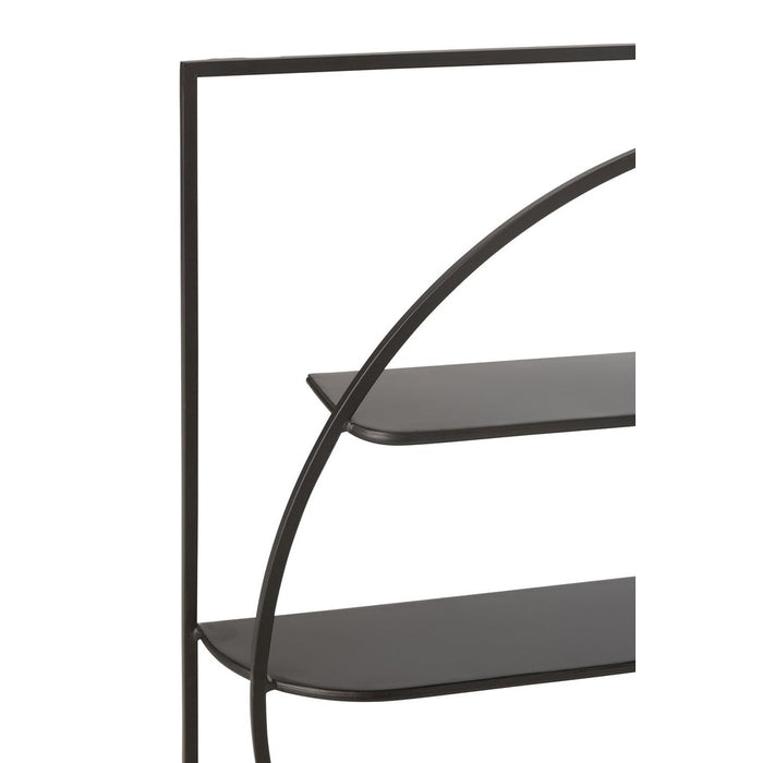 J-Line Wandrek News metaal zwart-Wandplanken-J-Line