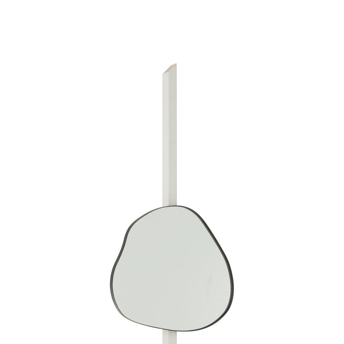 J-Line Wandspiegel extrema ijzer/spiegel zwart medium-Spiegels-J-Line