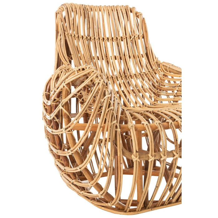 J-Line Zetel Ana rotan naturel-Fauteuils-J-Line