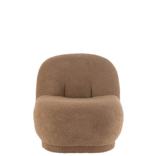 J-Line Zetel Teddy boucle bruin-Krukken-J-Line