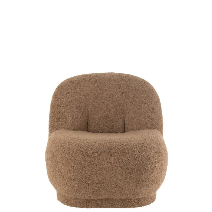 J-Line Zetel Teddy boucle bruin-Krukken-J-Line