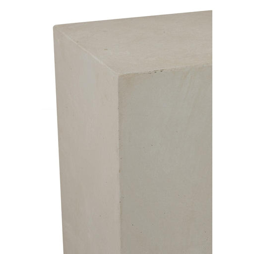 J-Line Zuil Rechthoek hoog klei beige medium-Bijzettafels-J-Line