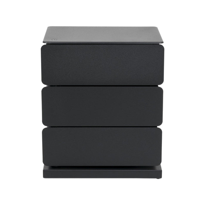 JOEY 3 Ladekast | Zwart | Staal | 37x26x54.5-Ladekasten-Spinder