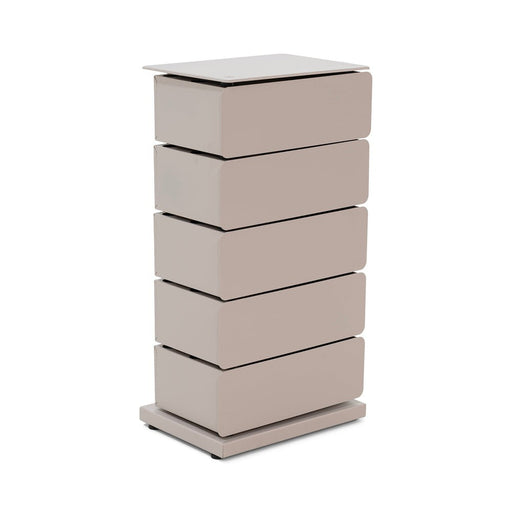 JOEY 5 Ladekast -Taupe | Staal | 37x26x72.5-Ladekasten-Spinder