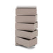 JOEY 5 Ladekast -Taupe | Staal | 37x26x72.5 Spinder Design-Ladekasten-Spinder
