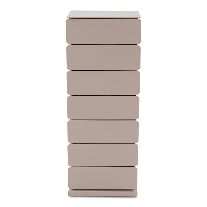 JOEY 7 Ladekast | Silky Taupe | Staal | 37x26x98.5-Ladenkasten-Spinder