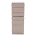 JOEY 7 Ladekast | Silky Taupe | Staal | 37x26x98.5-Ladenkasten-Spinder