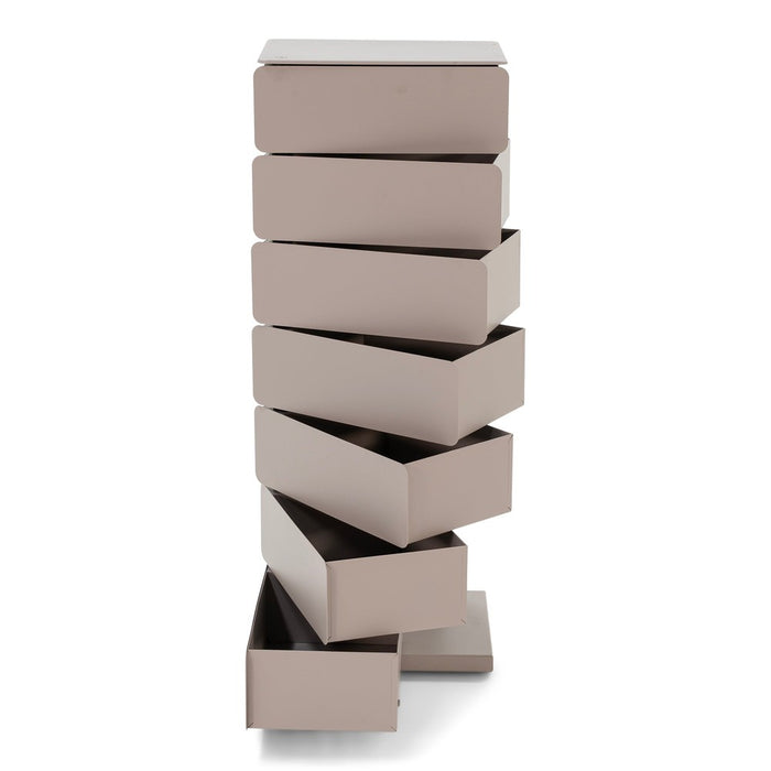 JOEY 7 Ladekast | Silky Taupe | Staal | 37x26x98.5 Spinder Design-Ladekasten-Spinder