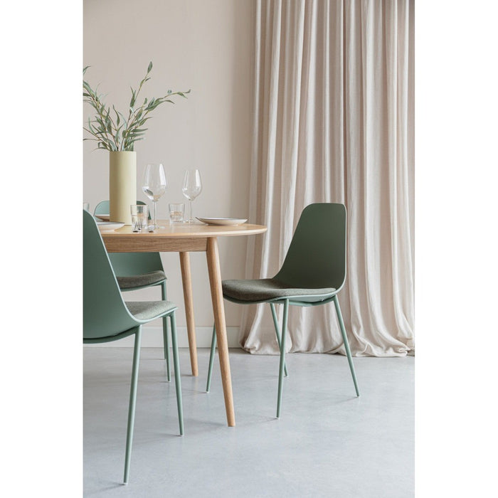 Jeffrey Stoel Groen-Eetkamerstoelen-Creating Home