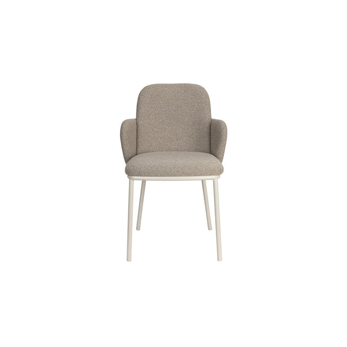 Jerrico Armstoel Bruin Beige-Eetkamerstoelen-Creating Home