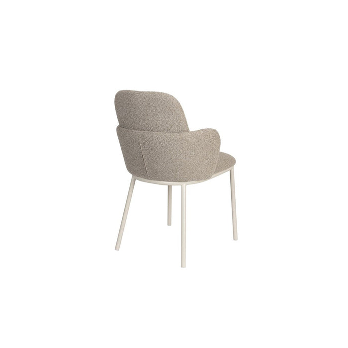 Jerrico Armstoel Bruin Beige-Eetkamerstoelen-Creating Home