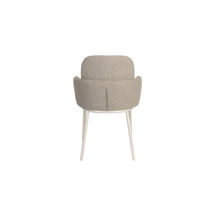 Jerrico Armstoel Bruin Beige-Eetkamerstoelen-Creating Home