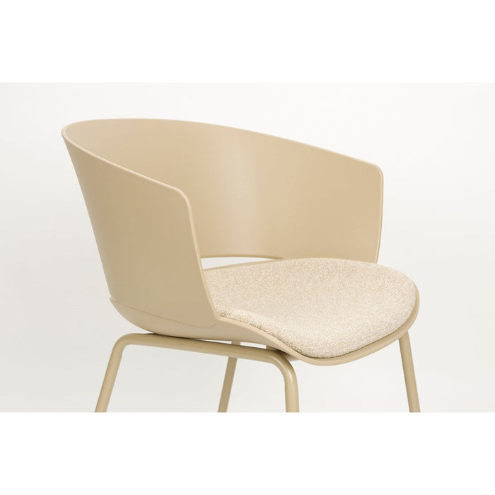 Jessica Stoel Beige-Eetkamerstoelen-Creating Home