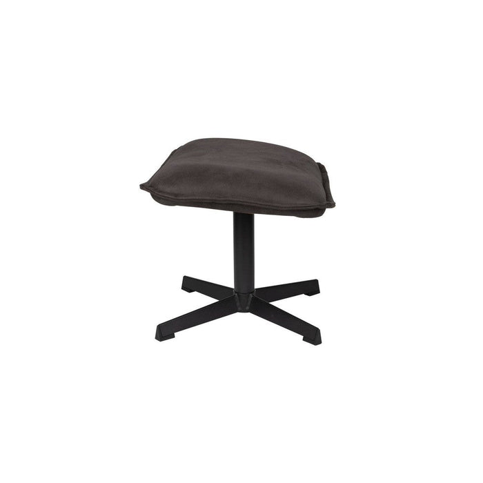 John Hocker Antraciet Fluweel 43 cm-Poefen-Creating Home