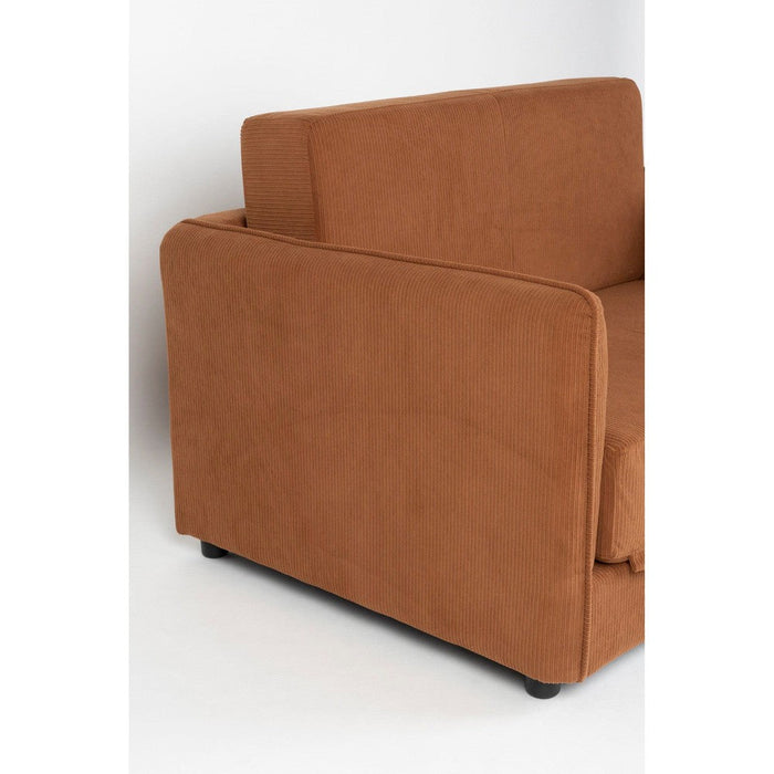 Jopie Loveseat Bedbank Bruin-Slaapbanken-Creating Home