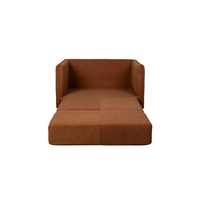 Jopie Loveseat Bedbank Bruin-Slaapbanken-Creating Home