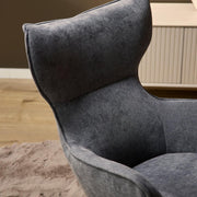 Julia Antraciet 76x78x102 cm-Eetkamerstoelen-Starfurn