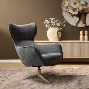 Julia Antraciet 76x78x102 cm-Eetkamerstoelen-Starfurn
