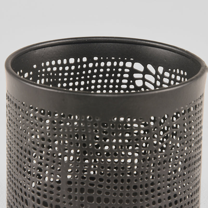 Kaarsenhouders Zwart Metaal L 18x18x30 cm-Kaarsenhouders-LABEL51