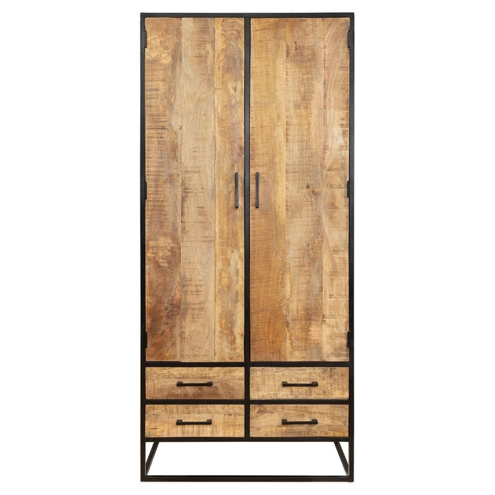 Kabinet Denver | Mangohout en staal | 90 cm-Bergkasten-Starfurn