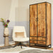 Kabinet Denver | Mangohout en staal | 90 cm-Bergkasten-Starfurn