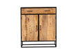 Kabinet kast Denver | Mangohout en staal | 100 cm-Bergkasten-Starfurn