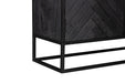 Kabinet kast New York | Mangohout en staal | 100 cm-Bergkasten-Starfurn