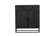 Kabinet kast New York | Mangohout en staal | 100 cm-Bergkasten-Starfurn