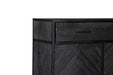 Kabinet kast New York | Mangohout en staal | 100 cm-Bergkasten-Starfurn