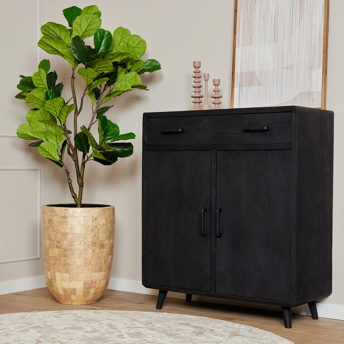 Kabinet kast Omaha Black | 100 cm-Bergkasten-Starfurn