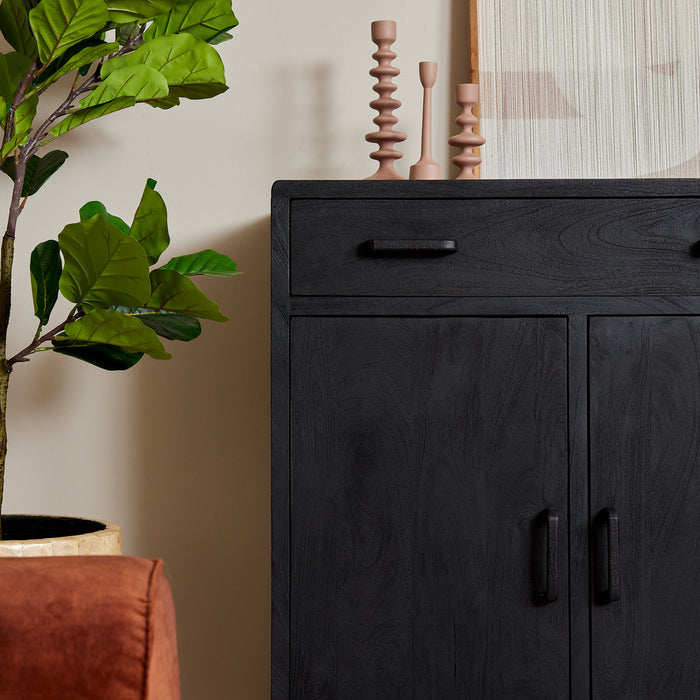 Kabinet kast Omaha Black | 100 cm-Bergkasten-Starfurn