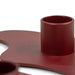 Kandelaar MELT Staal Burgundy 20x20x2.8cm Spinder Design-Kaarsenhouders-Spinder