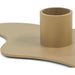 Kandelaar MELT Staal Champagne 20x20x2.8cm Spinder Design-Kaarsenhouders-Spinder