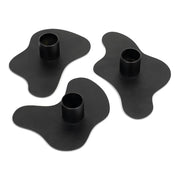 Kandelaar MELT Staal Zwart 20x20x2.8cm Spinder Design-Kaarsenhouders-Spinder