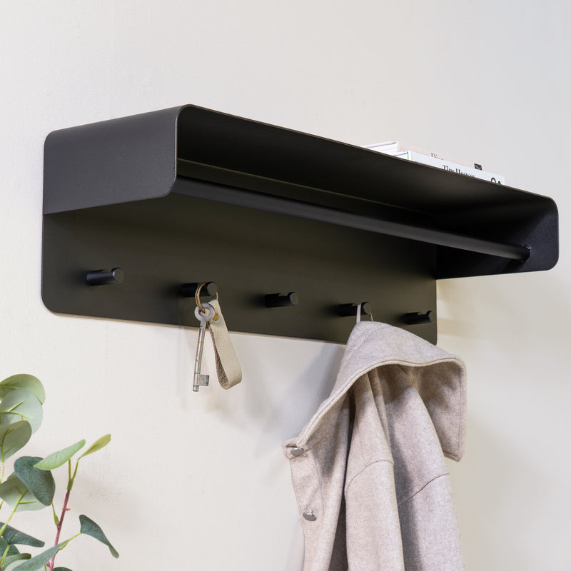 Kapstok ARCUS 70 Zwart 70x19x19cm Spinder Design-Kapstokken-Spinder