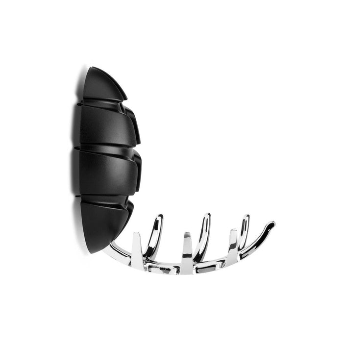 Kapstok BUG Zwart Chroom 10x4.5x15cm Spinder Design-Kapstokken-Spinder