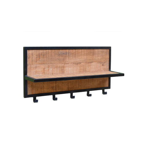 Kapstok Brix Kapstok Mangohout Naturel hout 70 cm 70x15x30 cm-Kapstokken-Livingfurn