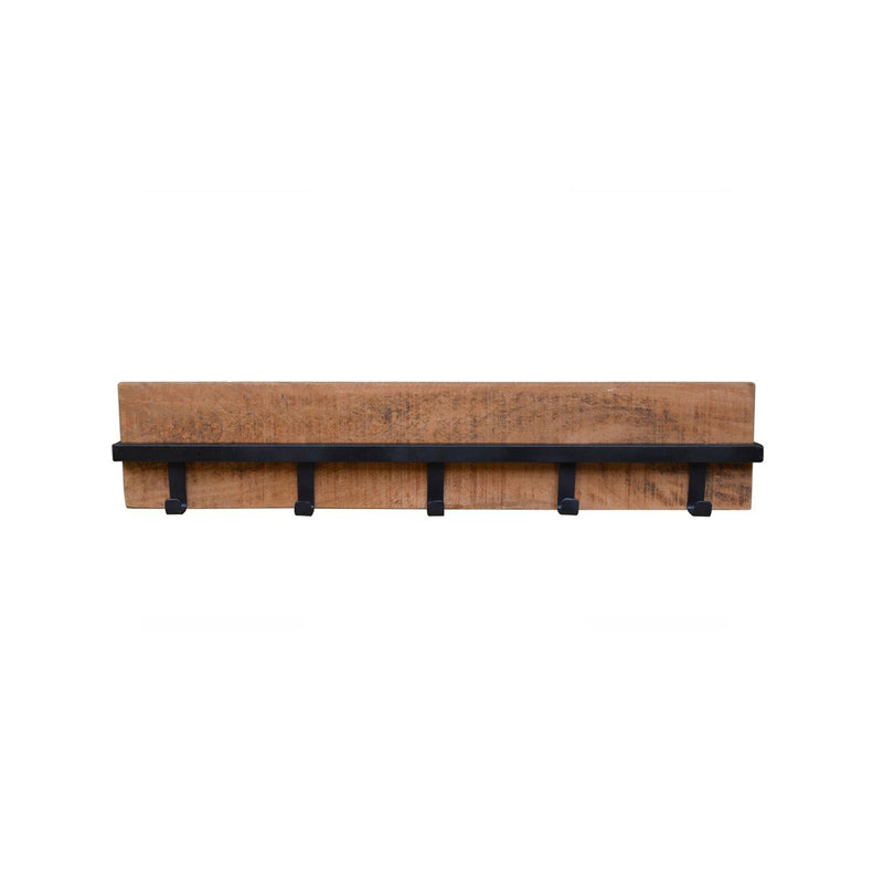 Kapstok Brix Kapstok Mangohout Naturel hout 75 cm 75x6x15 cm-Kapstokken-Livingfurn