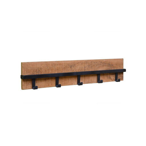 Kapstok Brix Kapstok Mangohout Naturel hout 75 cm 75x6x15 cm-Kapstokken-Livingfurn
