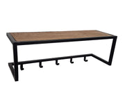 Kapstok Brix Kapstok Mangohout Zwart 26 cm 26x75x35 cm-Kapstokken-Livingfurn