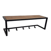 Kapstok Brix Kapstok Mangohout Zwart 26 cm 26x75x35 cm-Kapstokken-Livingfurn
