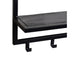 Kapstok Brix Kapstok Mangohout Zwart 70 cm 70x17x32 cm 13782-Kapstokken-Livingfurn