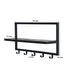 Kapstok Brix Kapstok Mangohout Zwart 70 cm 70x17x32 cm 13782-Kapstokken-Livingfurn