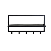 Kapstok Brix Kapstok Mangohout Zwart 70 cm 70x17x32 cm 13782-Kapstokken-Livingfurn