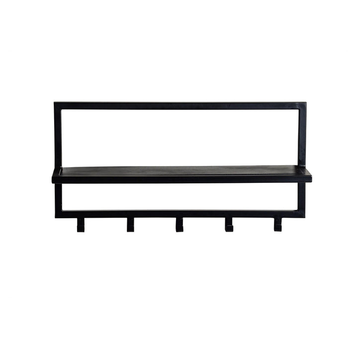 Kapstok Brix Kapstok Mangohout Zwart 70 cm 70x17x32 cm 13782-Kapstokken-Livingfurn