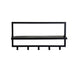 Kapstok Brix Kapstok Mangohout Zwart 70 cm 70x17x32 cm 13782-Kapstokken-Livingfurn